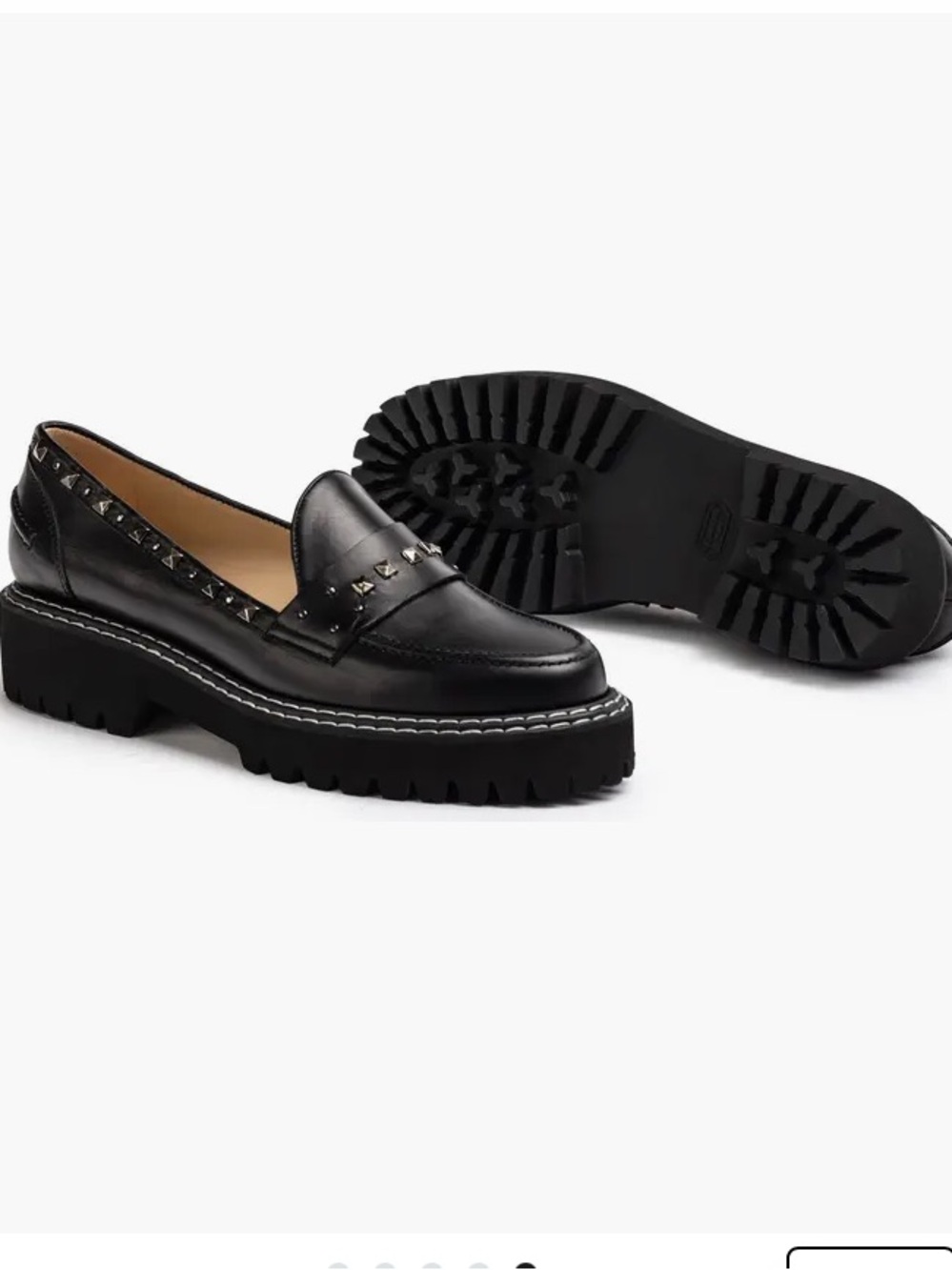 Jon Josef  Gabby Stud Loafer Black Studded Loafers